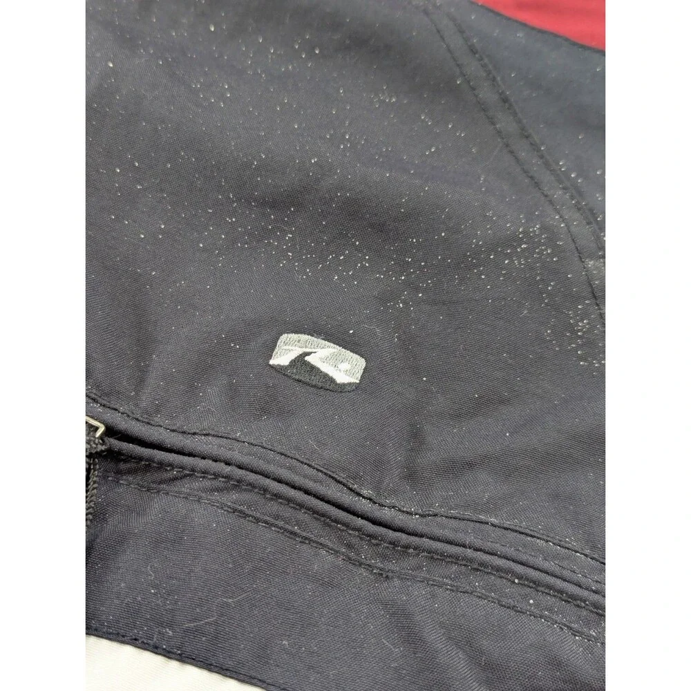 Rusty Surfboards Windbreaker Jacket Mens M Medium Black 1/4 Zip Hooded 00s Y2K